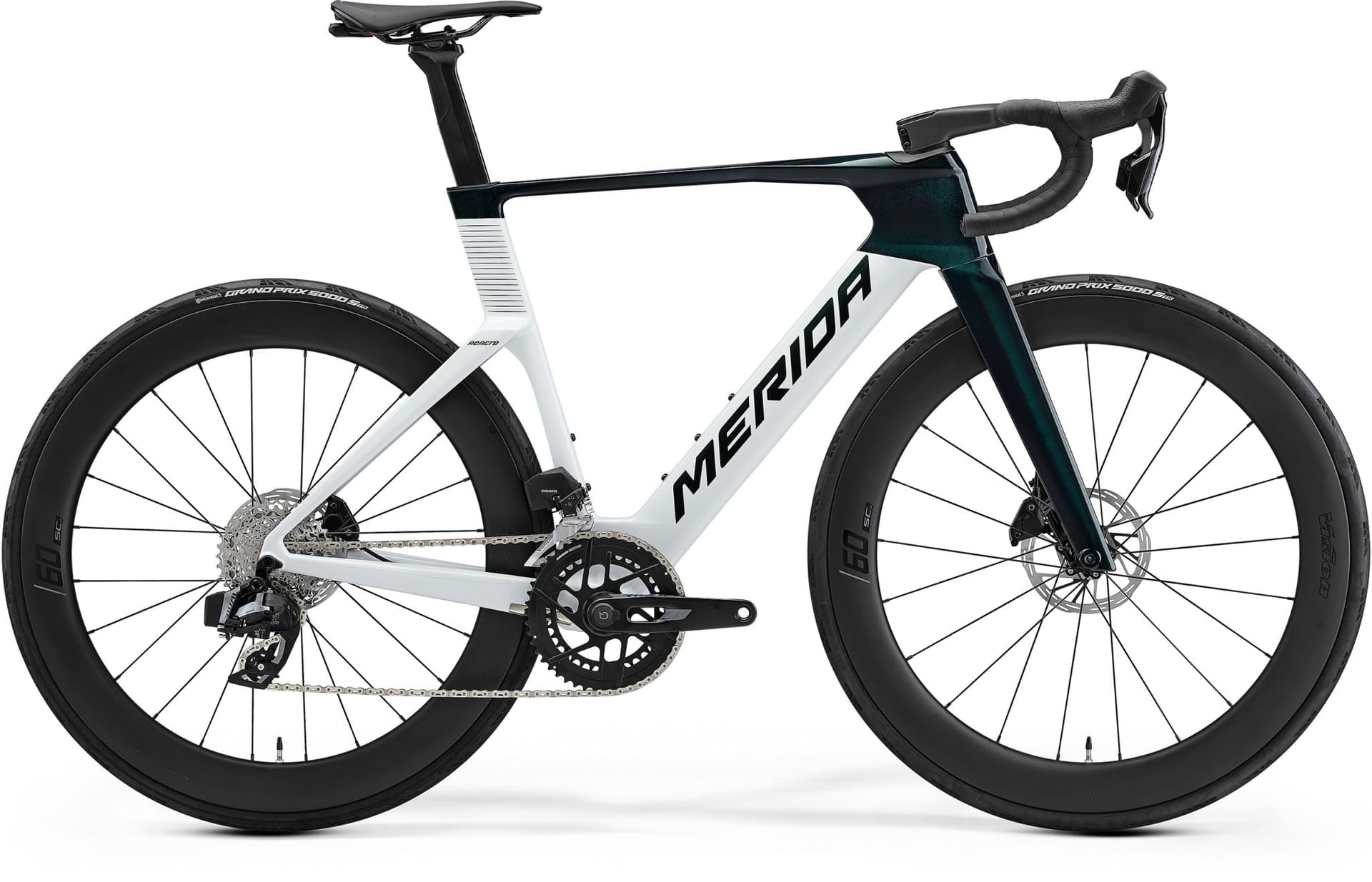 Merida REACTO 7000 GLOSSY PEARL WHITE (HALO GREEN)