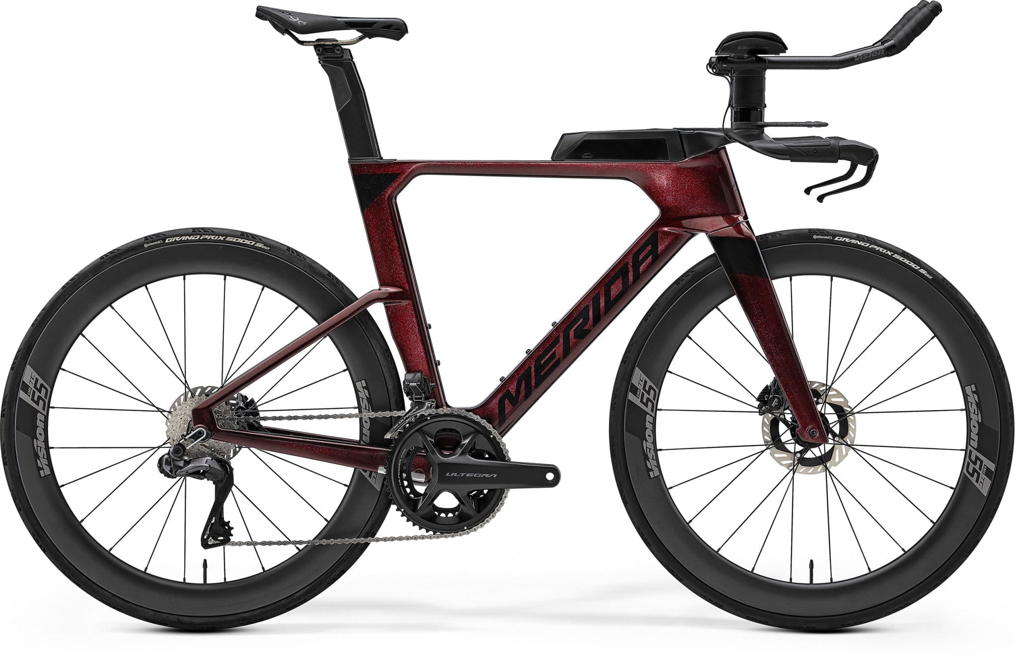 Merida Time Warp TRI Limited Burgundy Red / Black