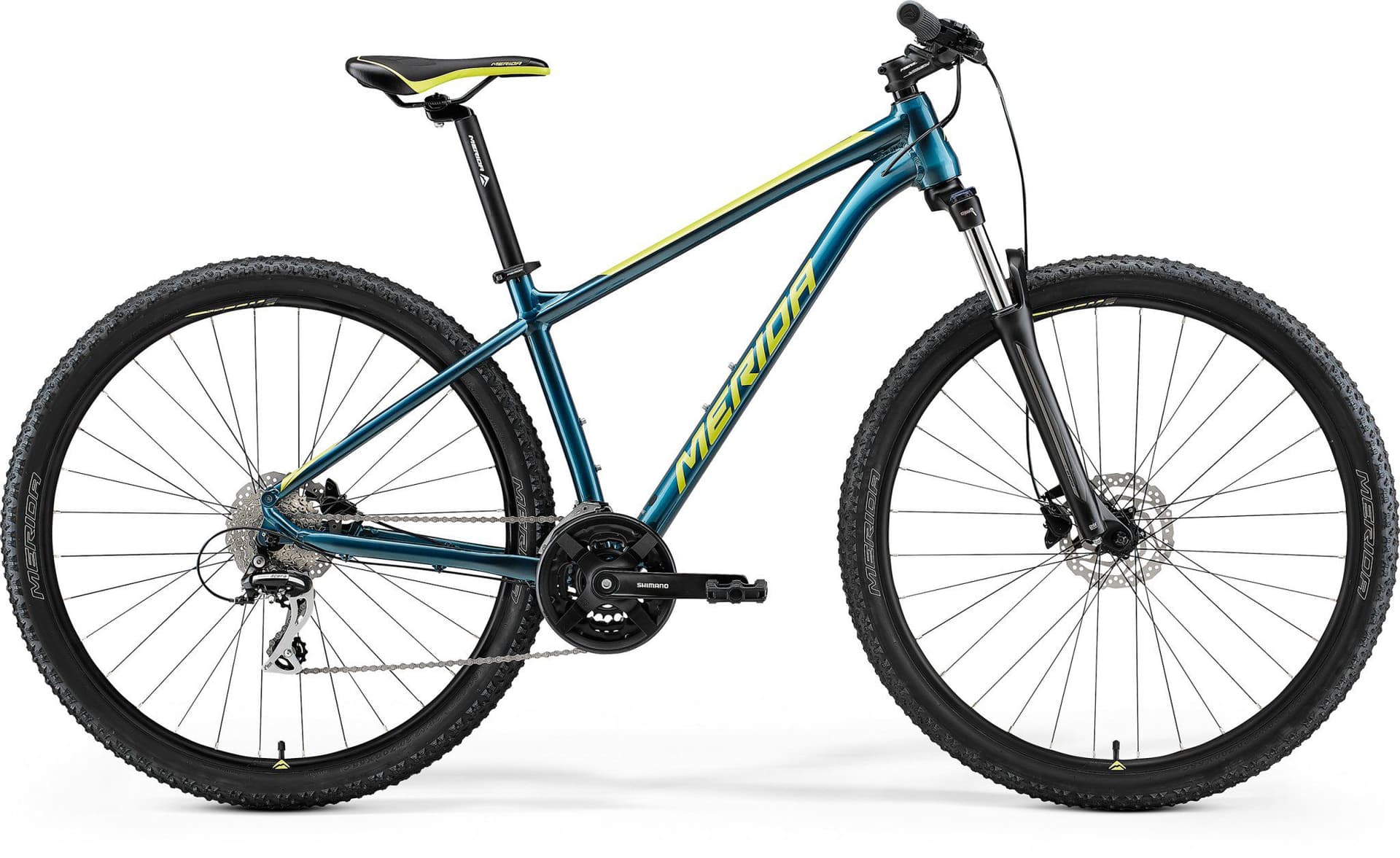 Merida Big Seven 20 Glossy Teal Blue / Lime